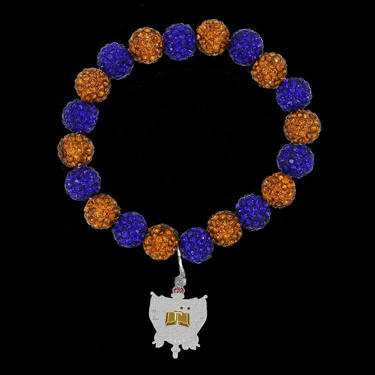 Fresh And Simple SGRho Bead Bracelet with Crest