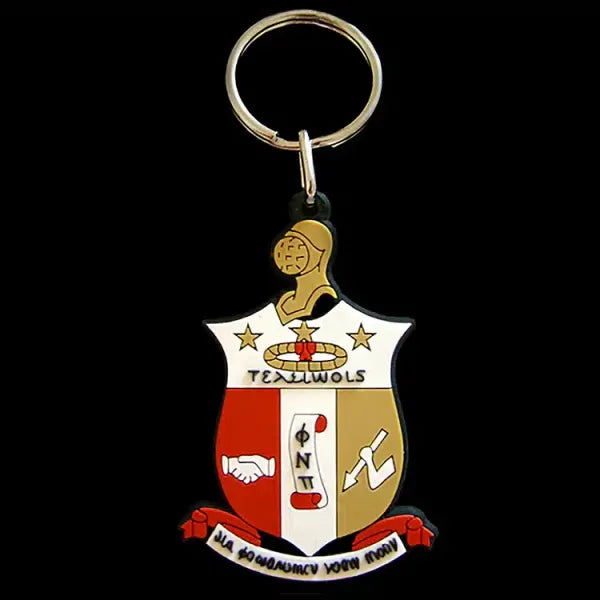 Exquisite Craftsmanship Kappa Shield PVC Keychain