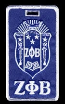 High-end Design Zeta Crest Embroidered Luggage Tag