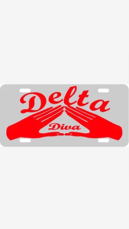 Weekend Comfort Delta Hand/Diva Tag Silver/Red