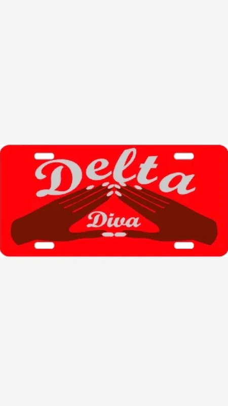 Cozy Apparel Delta Hand/Diva Tag Red/Silver/Brown