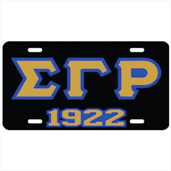 Classic Series SGRho 1922 Auto Plate Black/Gold/Royal