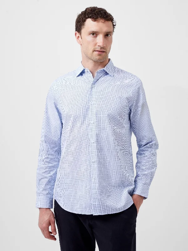 Trendy Dresses Regular Fit Classic Collar Geo Shirt