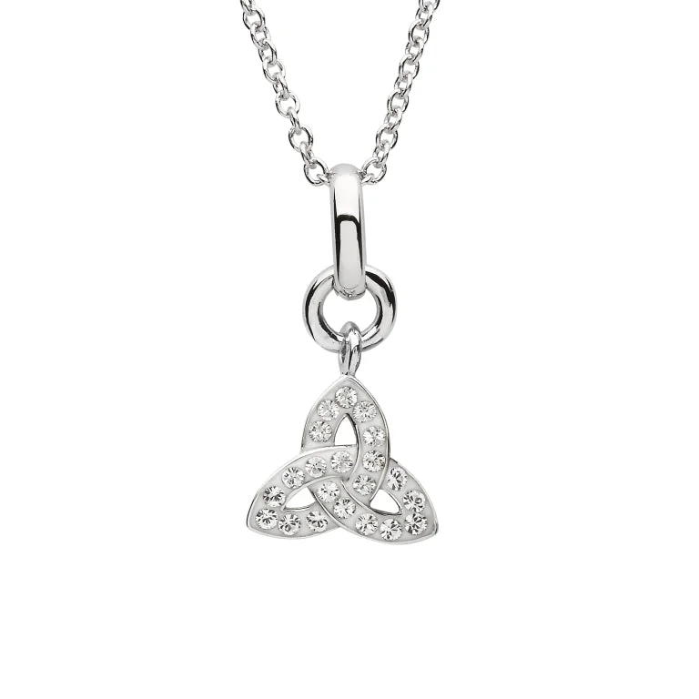 Fashionable And Versatile Silver Trinity Knot Pendant