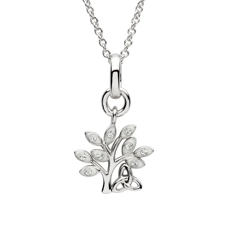 Trendy And Casual Silver Tree Of Life Pendant