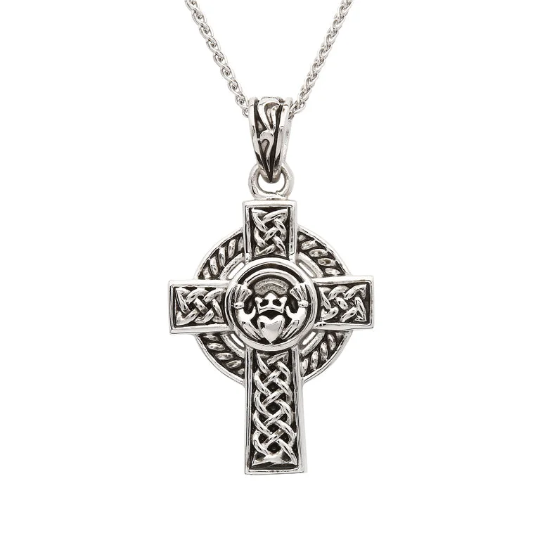 Spring Fashion Sterling Silver Unisex Claddagh Celtic Cross