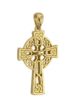 14K Gold Cross Charm