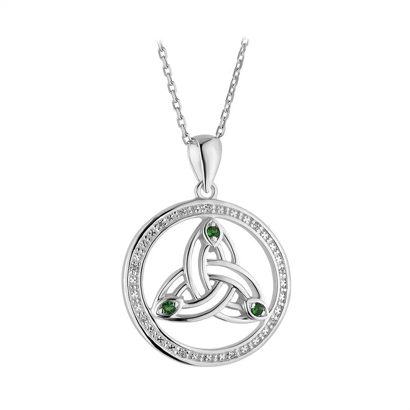 Free Design Sterling Silver Trinity Circle Pendant