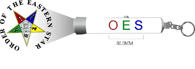 Exquisite Details OES Torch Light Keychain