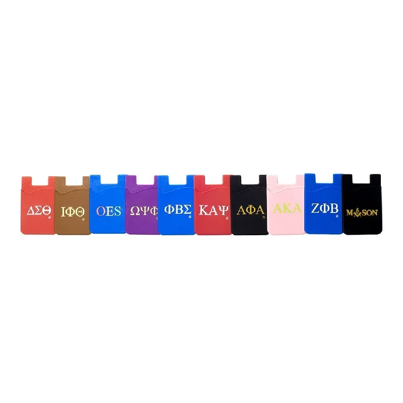 British Style Delta Silicone Card Holders for Phones