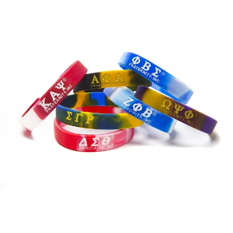 Stylish Comfort Sigma Tie- Dye Silicone Wristband