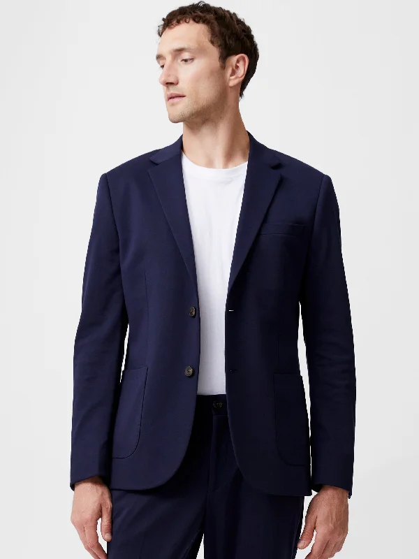 Breezy Style Stretch Knit Suit Jacket