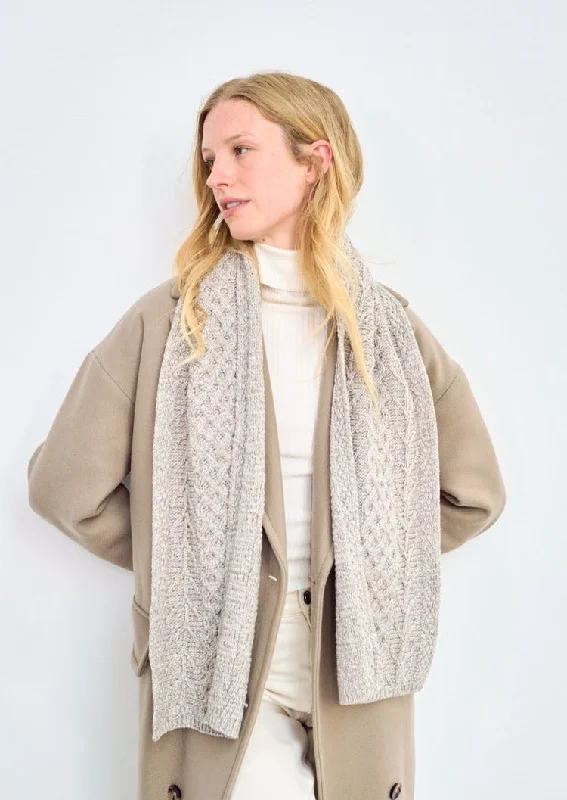 Exquisite Craftsmanship Tree Of Life Scarf | Oatmeal