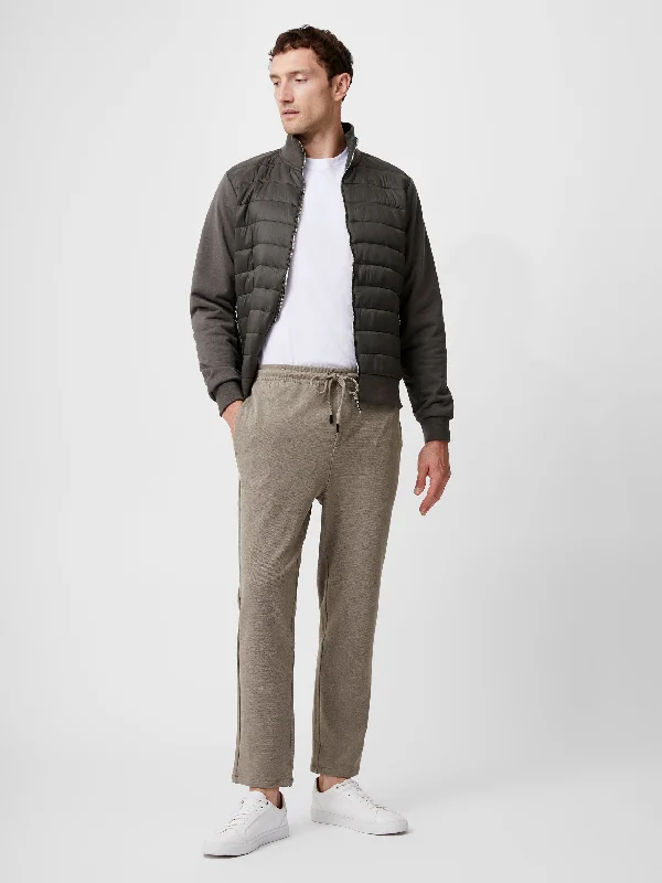 Effortless Dressing Twill Tie Waistband Joggers