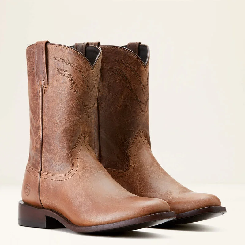 Elegant And Casual Ariat Men's Downtown Western Boot in Bone