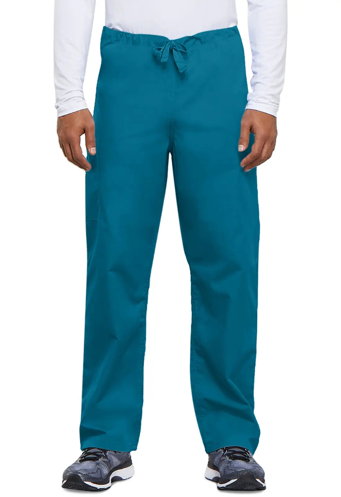 Personalized Series Cherokee Unisex 3-Pocket Drawstring Cargo Pant - Caribbean Blue