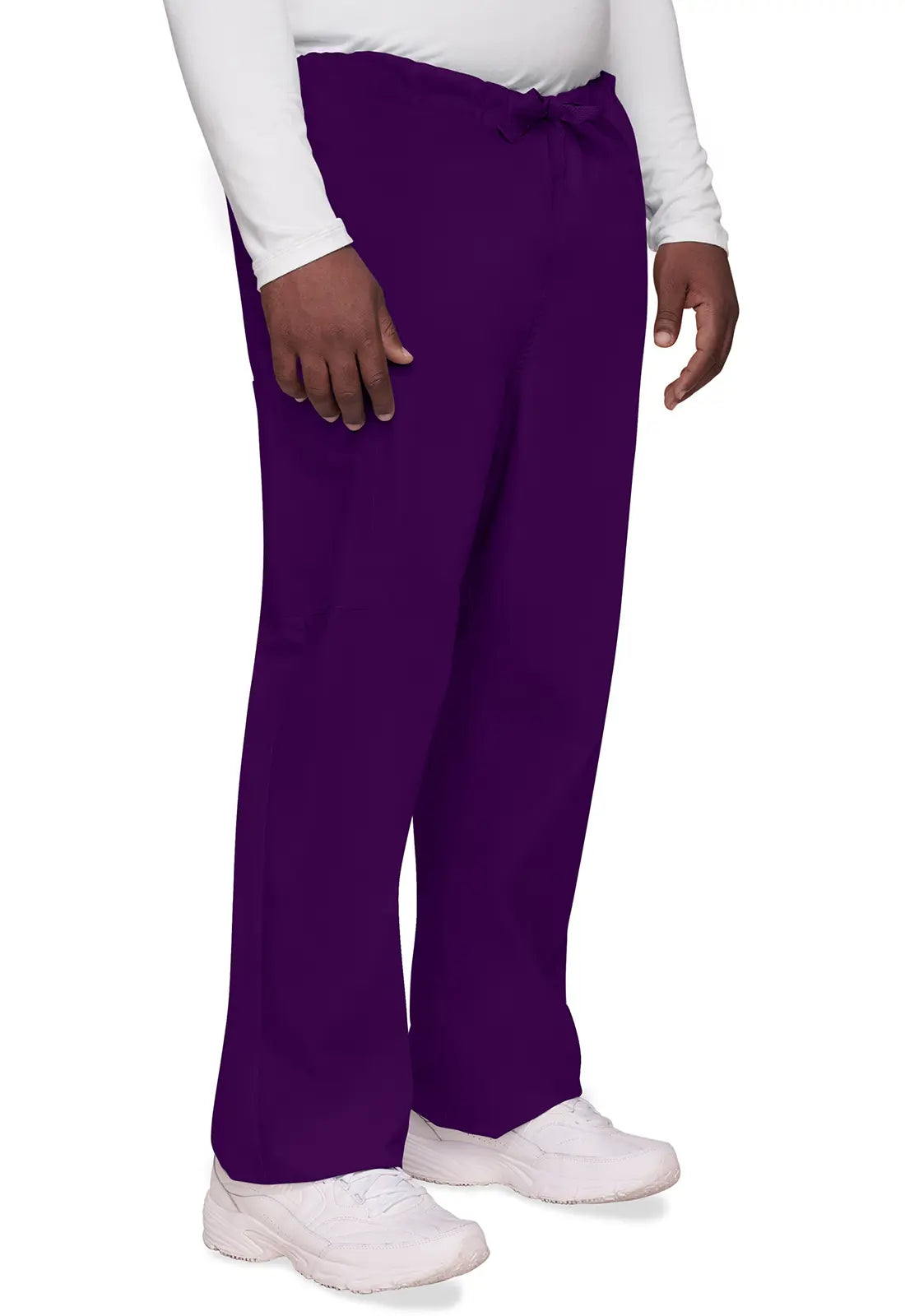 Minimal Style Cherokee Unisex 3-Pocket Drawstring Cargo Pant - Eggplant