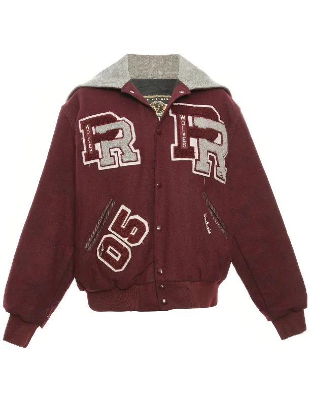 Fashion Style Hooded Team Jacket - L