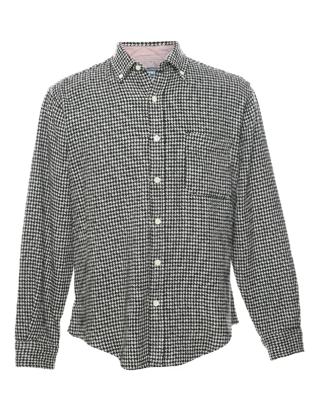 Urban Style Houndstooth Shirt - S