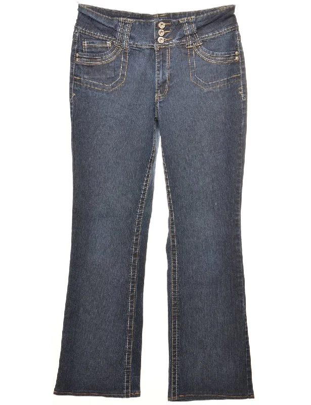 Fashionable And Fashionable Indigo Bootcut Jeans - W30 L30