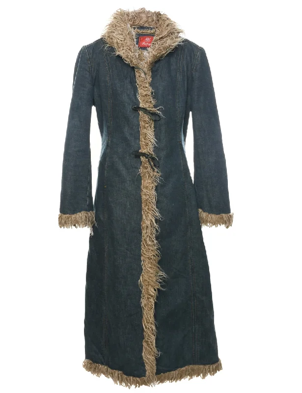 Sports Trend Indigo Denim Coat - M