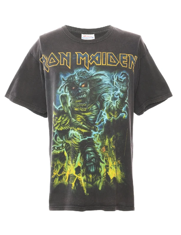 Sports Style Iron Maiden 2008 Band T-shirt - L