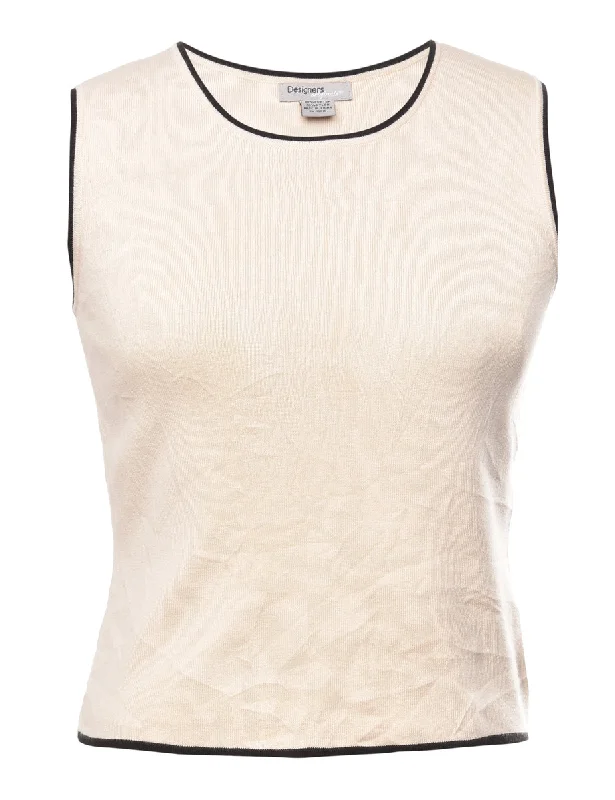Energy Plan Ivory Sweater Vest - S