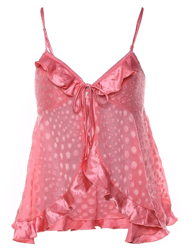 Light Dressing Jacquard Pattern Y2K Babydoll - L