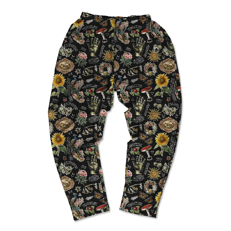 Versatile Style Muscle Pants - Black Retro Magic