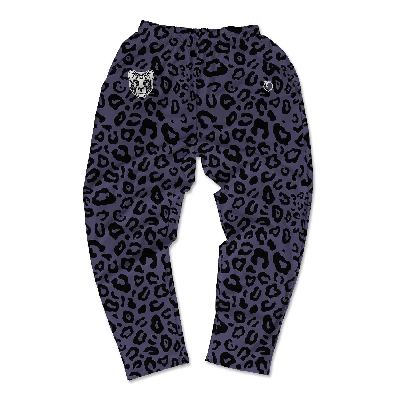 Sporty Comfort Muscle Pants - Panther Print