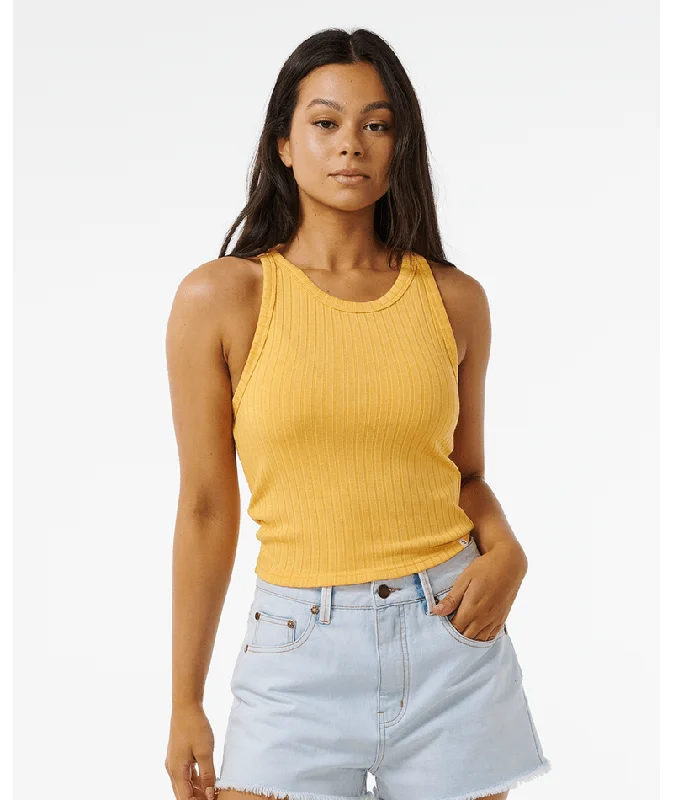 Luxury And Elegant Rip Curl Premium Rib Tank-Orange