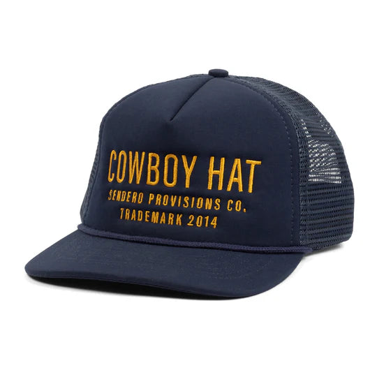 Casual And Comfortable Sendero Provisions Co. "Cowboy Hat" Snapback Hat in Navy