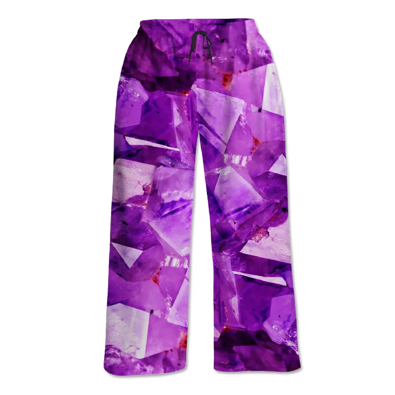 Relaxed Dresses Unisex Lounge Pants - Amethyst Violet
