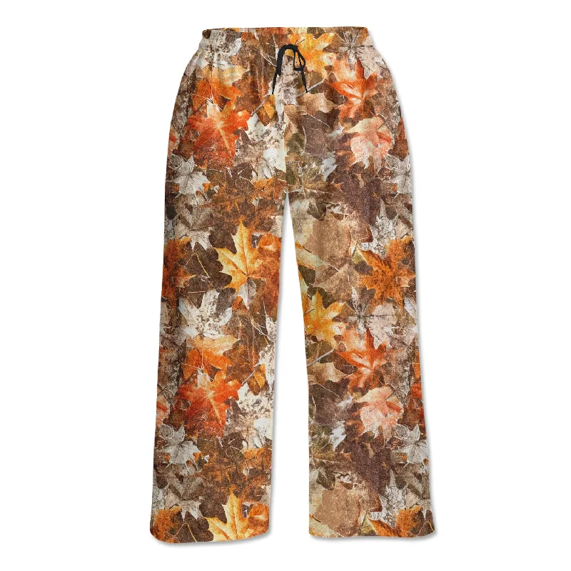 Lounge Chic Unisex Lounge Pants - Autumn Leaves