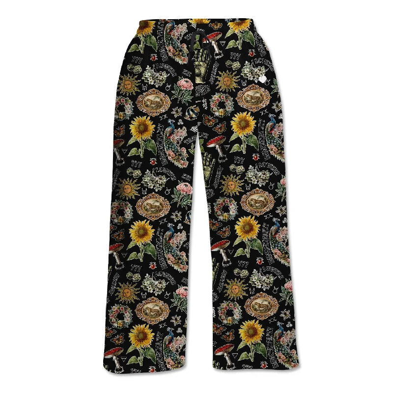 Urban Comfort Unisex Lounge Pants - Black Retro Magic