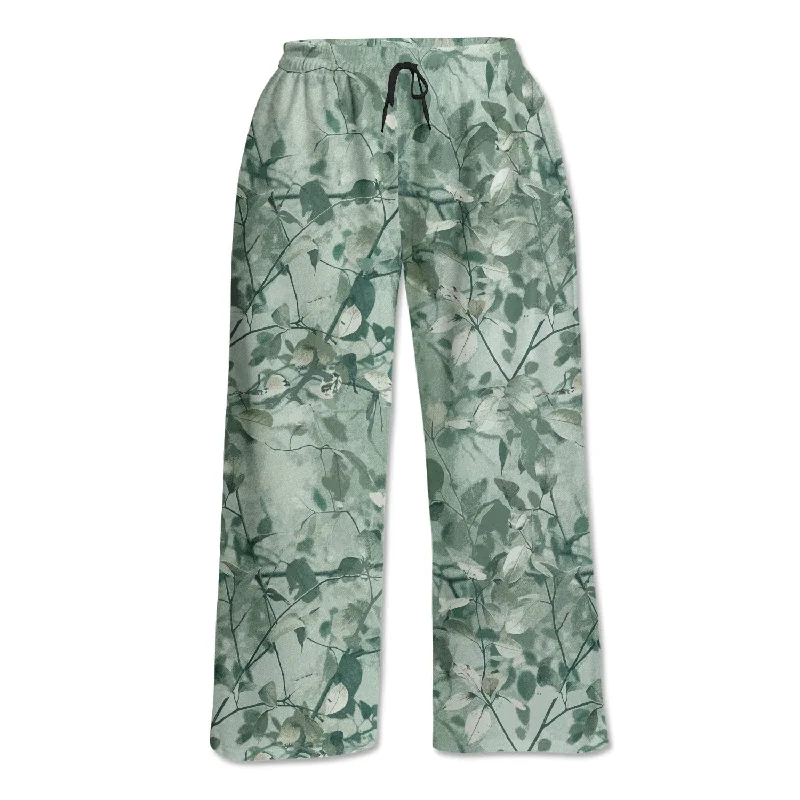 Cozy Shirts Unisex Lounge Pants - Green Leaves