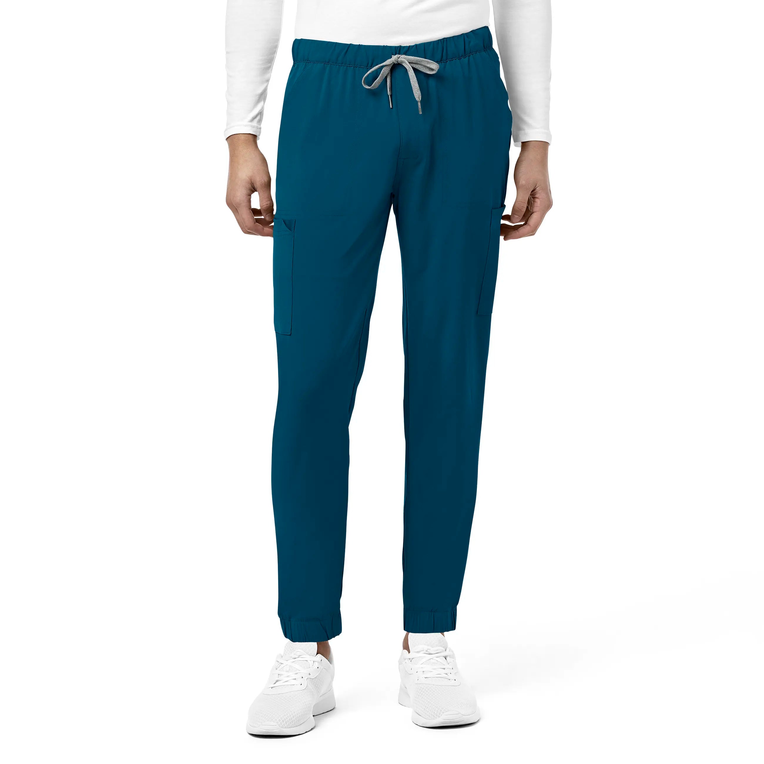 Elegant Comfort Wink Men's Jogger Scrub Pant - Caribbean Blue