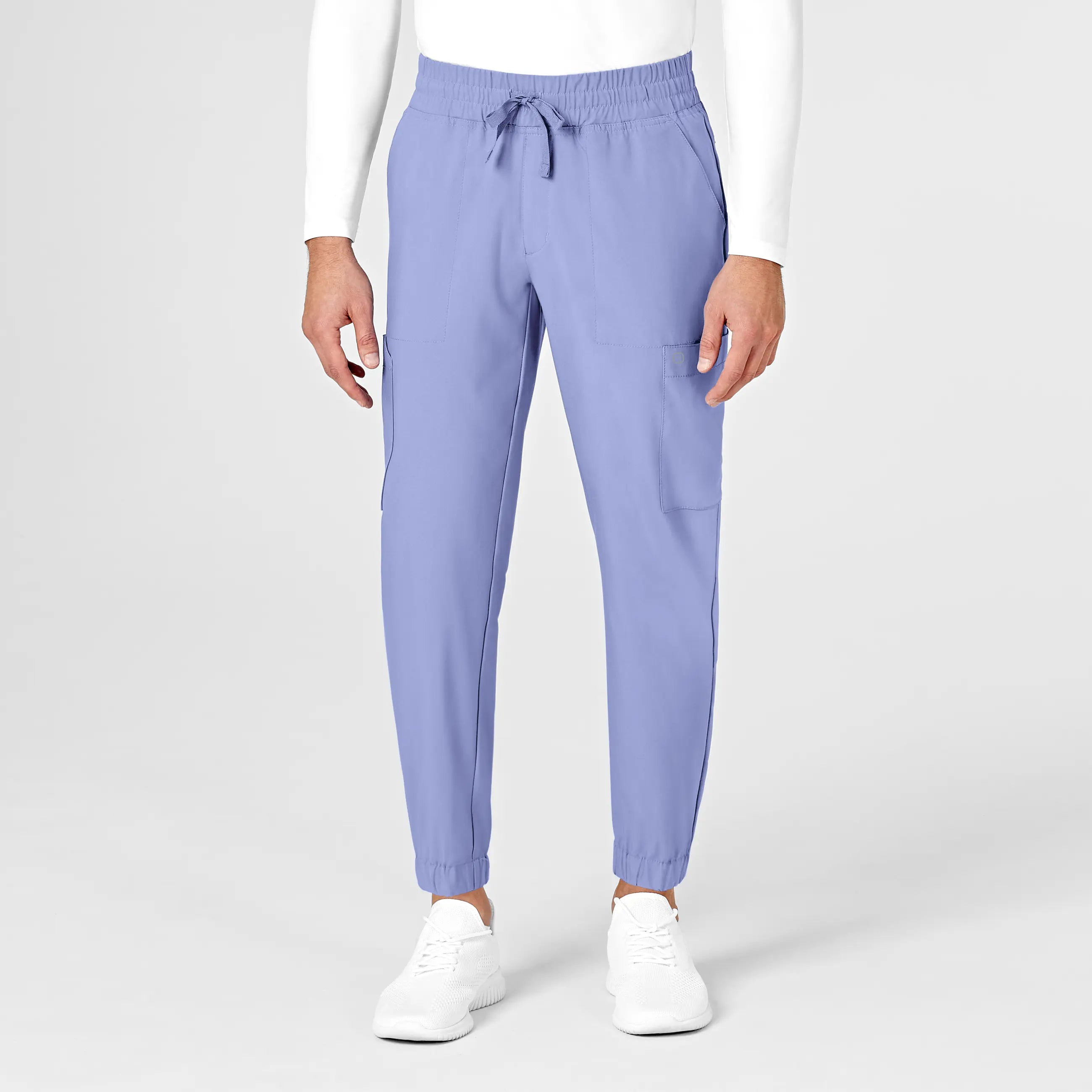 Body Design Wink Men's W123 Cargo Jogger Scrub Pant - Ceil Blue
