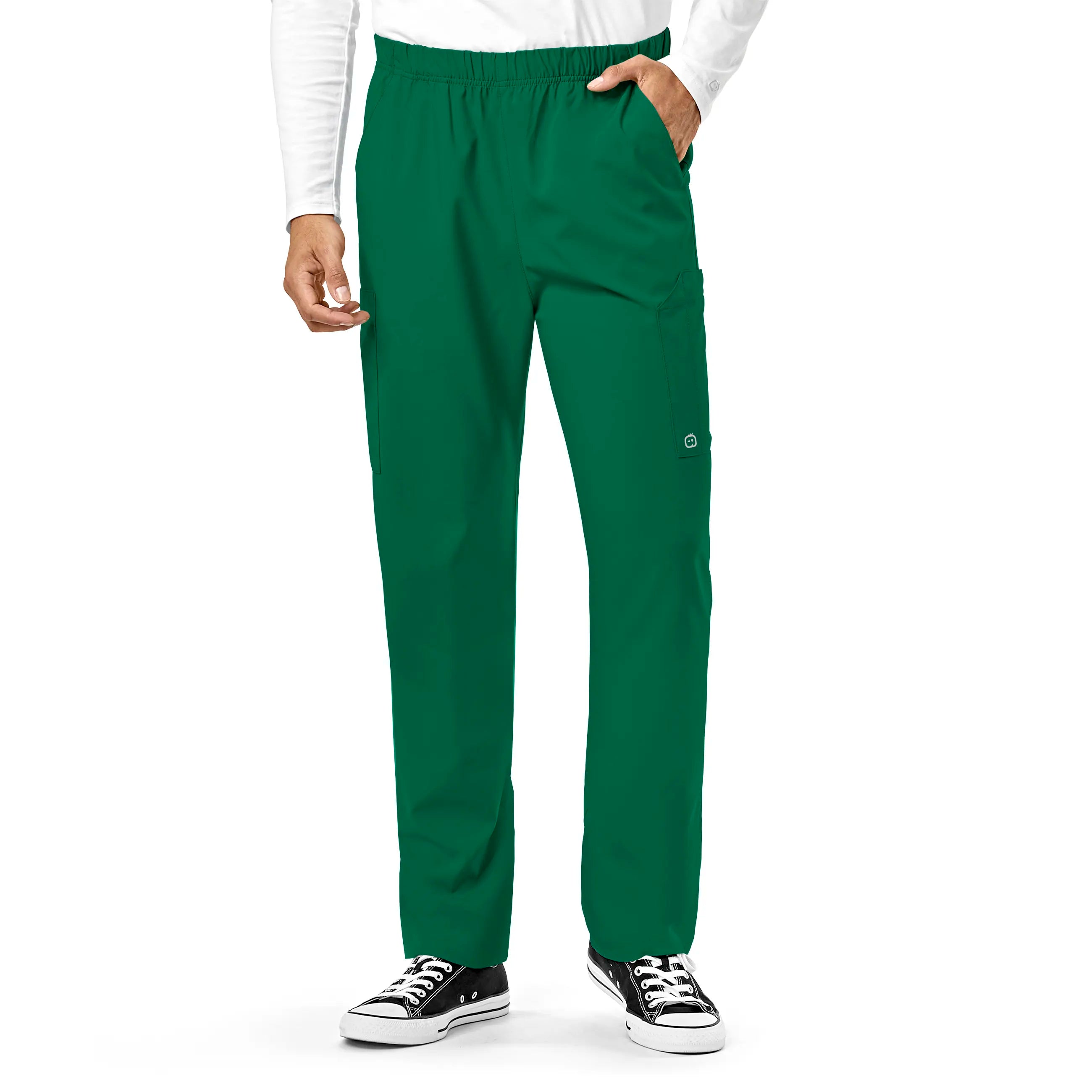 Wink Unisex Multi-Cargo Scrub Pant - Hunter