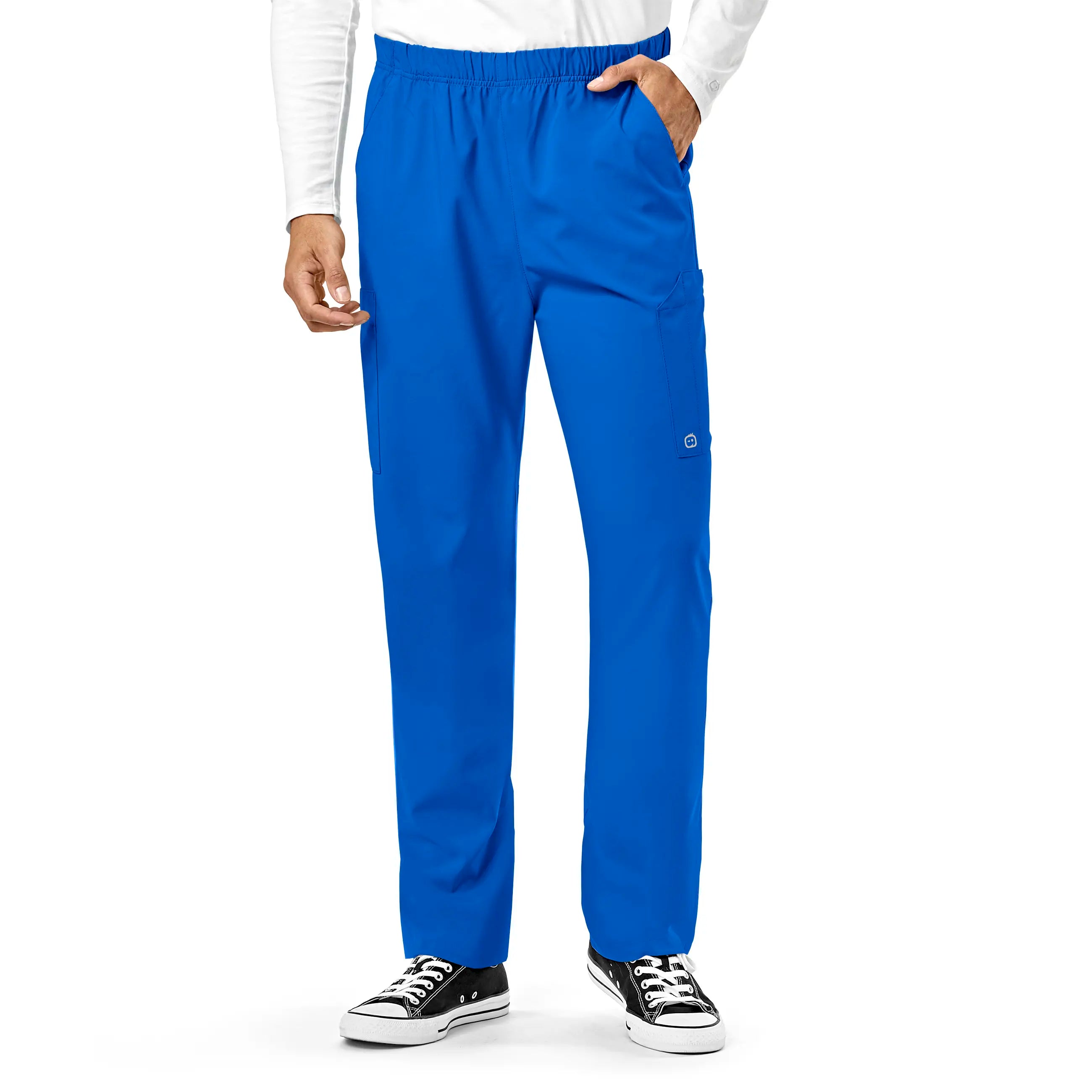 Wink Unisex Multi-Cargo Scrub Pant - Royal Blue