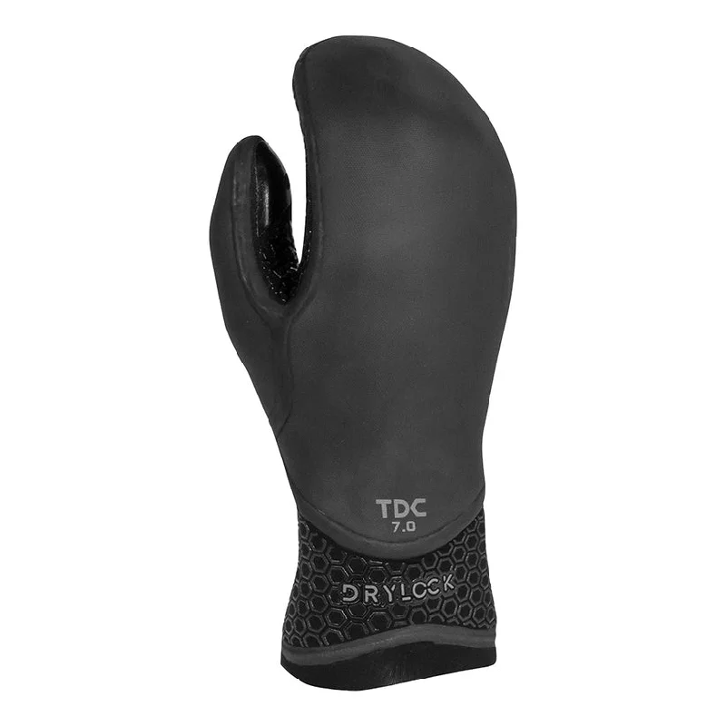 Elegant And Simple Xcel Drylock Texture Skin 7mm Mittens-Black