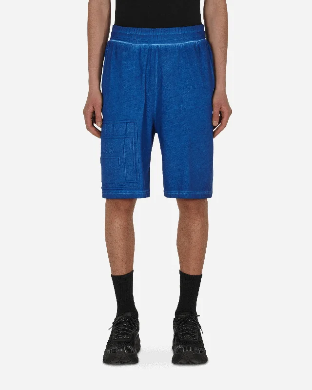 Lazy Home Dissolve Dye Shorts Blue