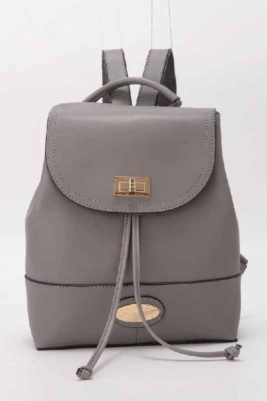 High Street Style Adeline Backpack, Storm, Leather