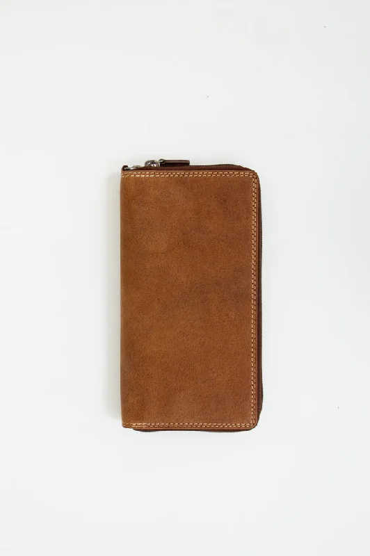 Breathable Design Adrian Klis 295 Single Zip Wallet, Buffalo Leather