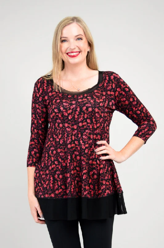 Simple Design Flora Top, Florid, Bamboo - Final Sale