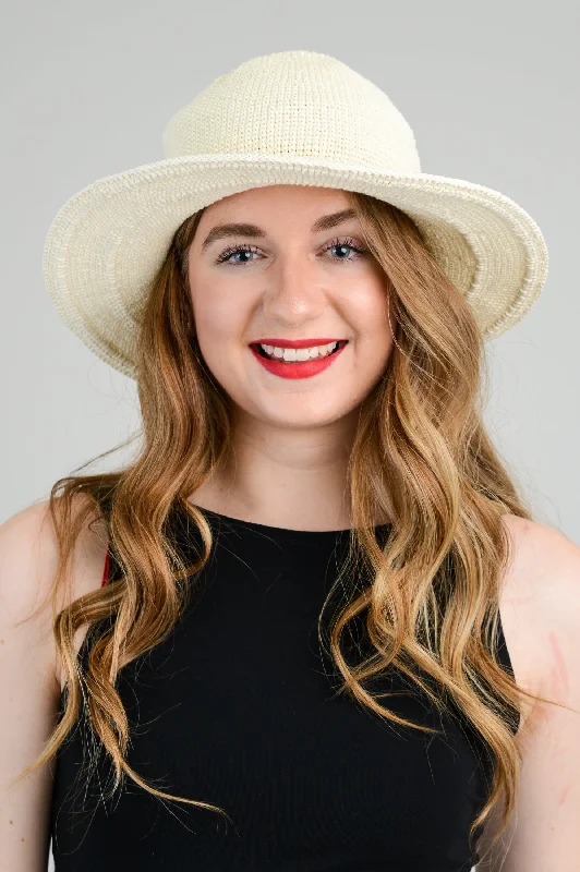 Simple Matching Cream Hat, Cotton