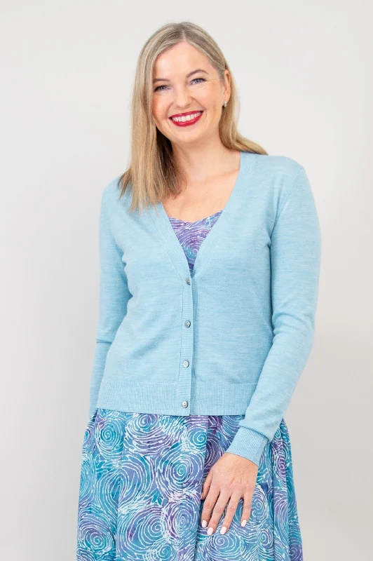 Economic Outlook Camila Cardigan, Beryl, Merino Wool