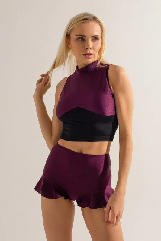 Artistic Temperament Shark Polewear Sun Shorts - Plum