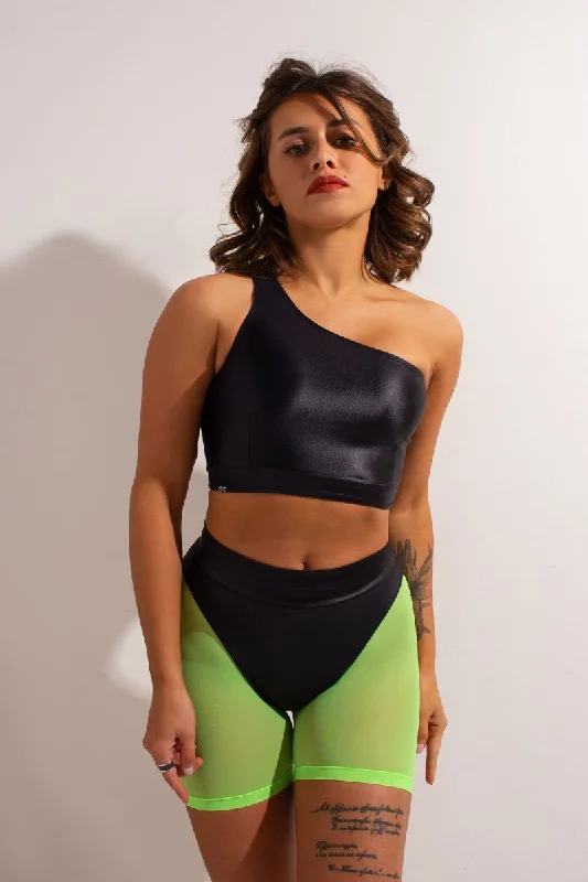 Unique Fashion Shark Polewear Setka Shorts - Neon Green