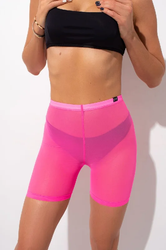 Quality Tailoring Shark Polewear Setka Shorts - Neon Pink